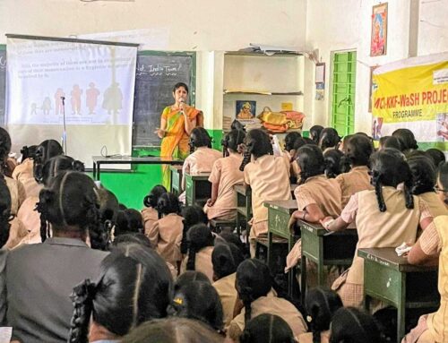 Health Education Talks in Government Schools  Dr. V. Thanushuya Sowmya